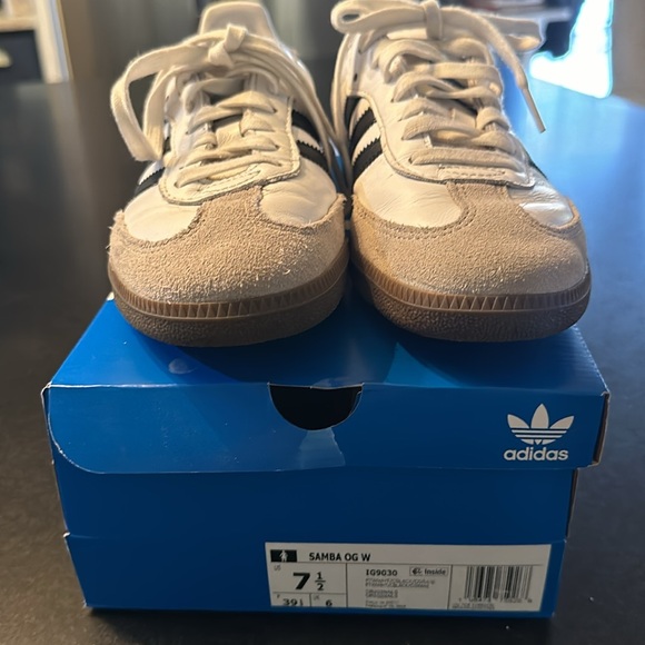 Adidas Samba OG White/black size W71/2 great condition - Picture 5 of 8